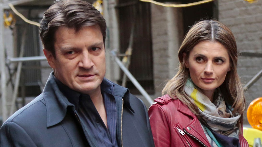 Nathan Fillion and Stana Katic, Castle